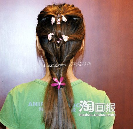 偷师姊妹花扎发气质造型 2012流行的辫子发型