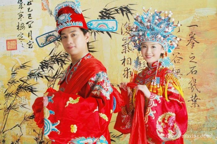 中式古装婚纱照片欣赏 看这传统别样的婚纱照
