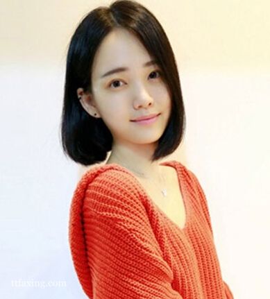 甜美减龄韩式齐肩短发发型图片欣赏 第2页_流